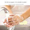 Pack of 2 Portable Disposable Soap Tablets – 50 Sheets per Box, Travel-Friendly Soap Paper (Random Color) image 0