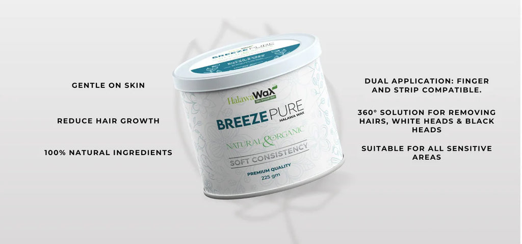 Breeze Pure Organic Halawa Finger Wax | Hair Removal Wax | Best Quality Finger Wax - 225 gram image 1