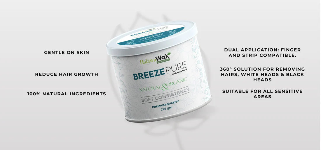 Breeze Pure Organic Halawa Finger Wax | Hair Removal Wax | Best Quality Finger Wax - 225 gram image 1