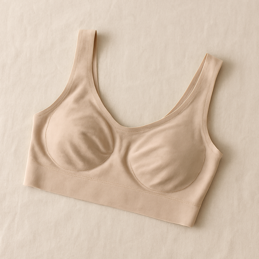 Ladies Air Bra – Soft Jersey Fabric, Plain Non-Padded Design, Comfortable &amp; Lightweight Everyday Wear Lingerie in Skin Color ( Stretchable Size ) image 2