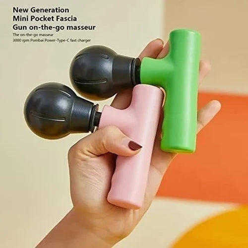 Blueide Mini rechargeable Fascial Gun Deep Muscle Massager | Mini Massage Machine (Random color) image 0