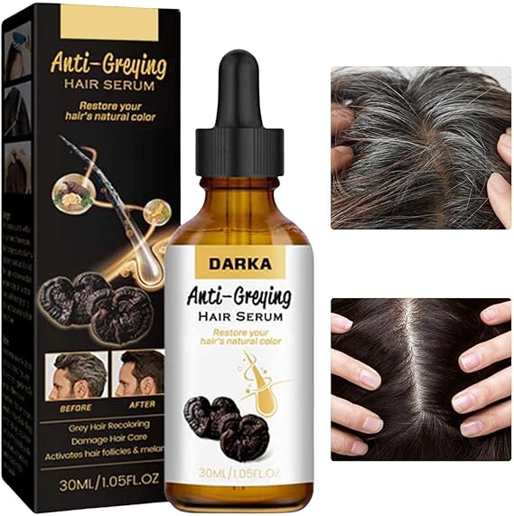 (100pcs) Hair Darkening Se-Rum, Darka Anti-greying Hair Se-Rum, Nutrient Natural Darkening Se-Rum 30 ML image 3