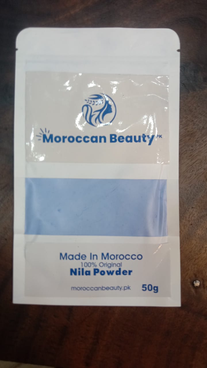 Moroccan Beauty Nila Powder | Blue Nila Skin Whitening Powder 50g | Best Quality Nila Powder image 2