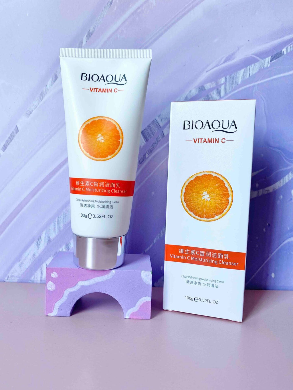 Vitamin C Cleanser BIOAQUA Vitamin C Moisturizing Cleanser Deep Cleansing Rejuvenation Cleanser 100g image 3