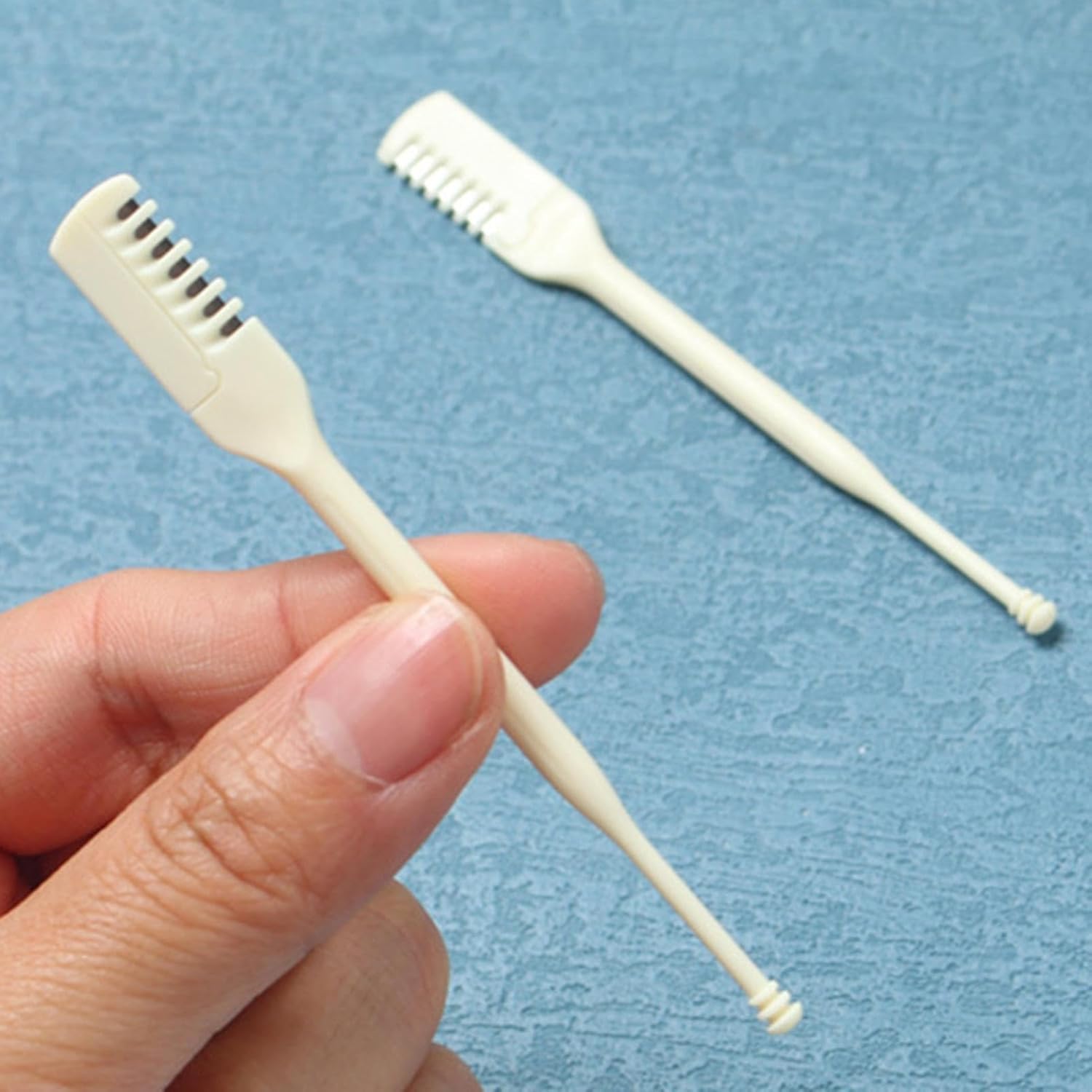 02 Pcs Nose Hair Cutter, 360 Degree Rotating Nose Tweezers - Multi-Functional Nose Hair Trimmer Tool for Travel, Picnic, Dating Portable Ear Pick image 1