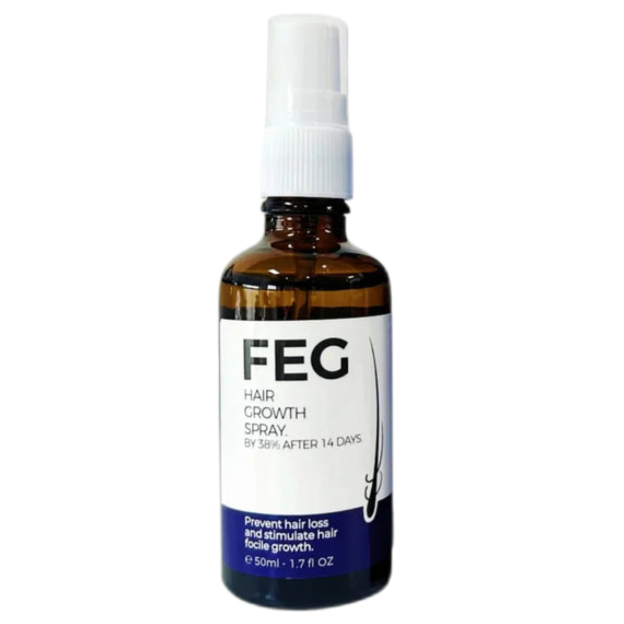 FEG PLUS Beard &amp; Hair Growth Serum Spray Powered by Nature for Visible Results | Best Quality Hair Growth Spray - Hair Serum - 50 ml image 1