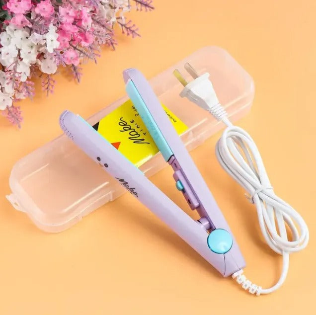 Mini Hair Straightener – Lightweight &amp; Portable Travel Styling Tool | Medium Heat | High/Low Speed Settings | Corded Electric | Multicolor | ABS Plastic image 0