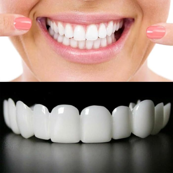 Snap-On smile for Beautiful Smiles Temporary Comfort Fit Whitening Instant Transformation for Men &amp; Women image 1