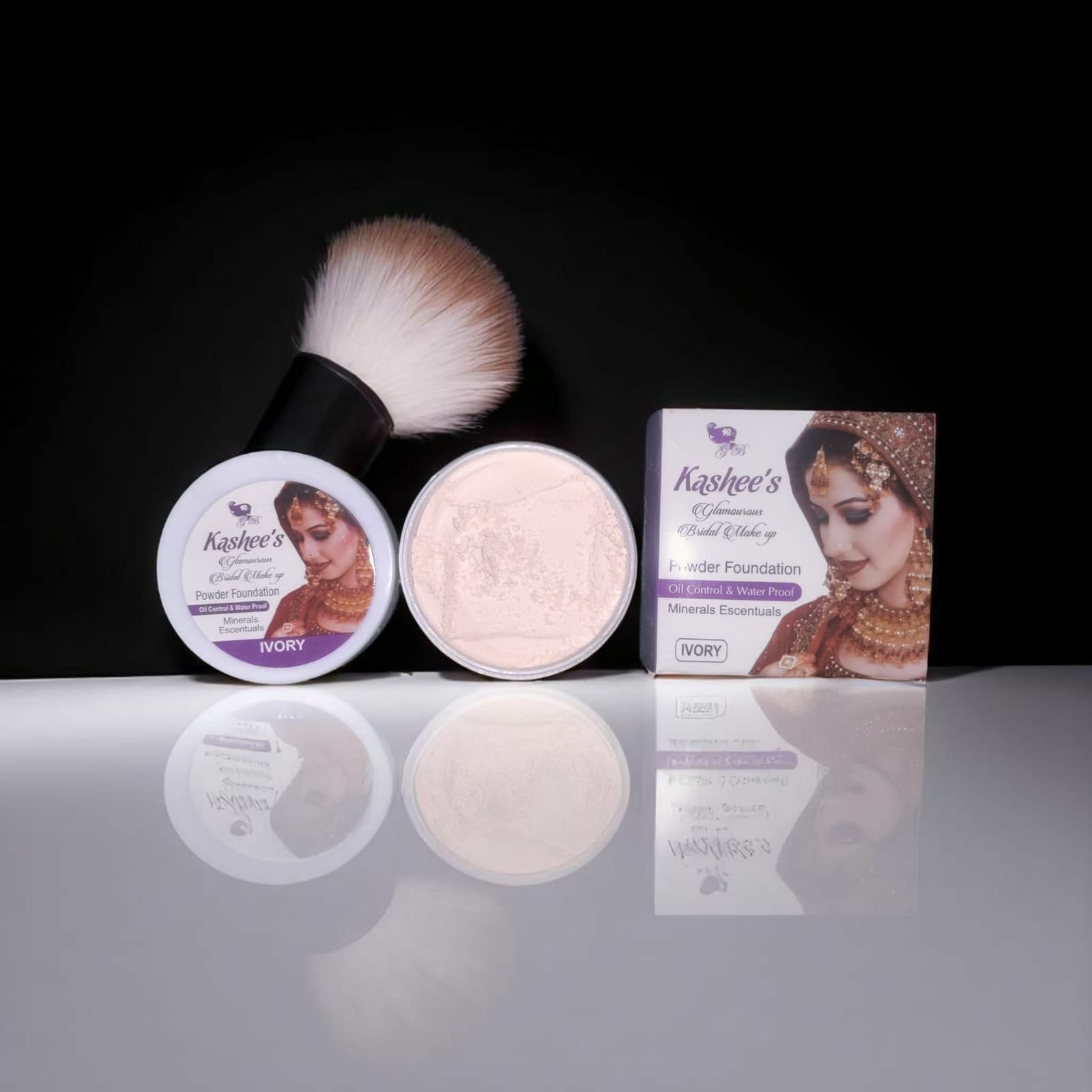 Kashee's Face Powder Foundation | Face Powder Foundation For Skin - Best Quality Makeup - Foundation For Girls - Kashee Face powder For Girls - Ivory Shade image 1