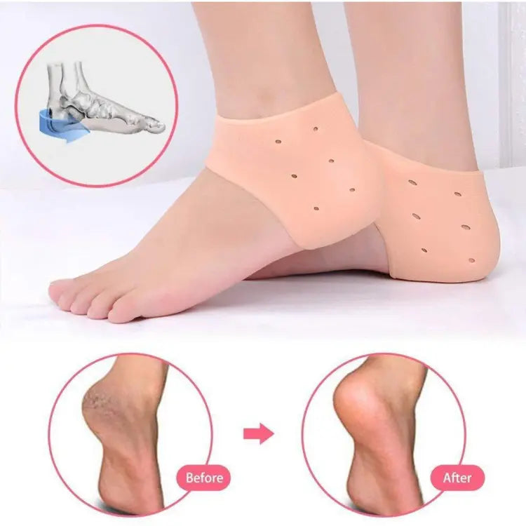 Half Heel Pain Anti-Crack Silicone Set – Unisex Anti-Crack Pain Relief - 01 Pair image 4