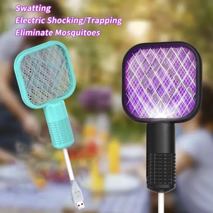Mini USB Rechargeable Mosquito Racket with UV Light – Portable Electric Bug Zapper &amp; Fly Swatter for Indoor/Outdoor Use, Home, Office, Travel &amp; Camping image 2