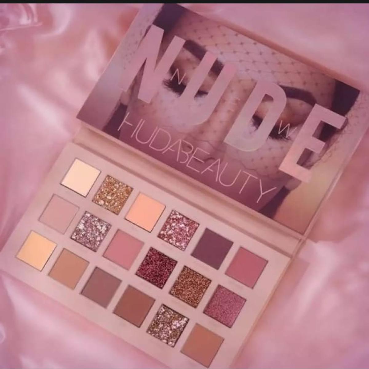 18 Shade Pearlescent Shimmer - Matte Waterproof NUDE Eyeshadow Palette image 3