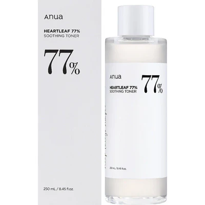 Anua Heartleaf 77% Soothing Toner – Hydrating &amp; Calming Facial Toner for Sensitive Skin, Gentle Daily Skincare (250ml) image 0