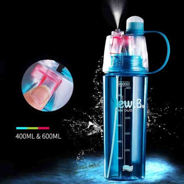spray water bottle HydraMist Pro – Ultra-fine mist spray for skincare, cleaning, or gardening. GlowSpritz – Gentle hydration with a stylish touch for everyday refreshment -500ml (Random Color) image 1