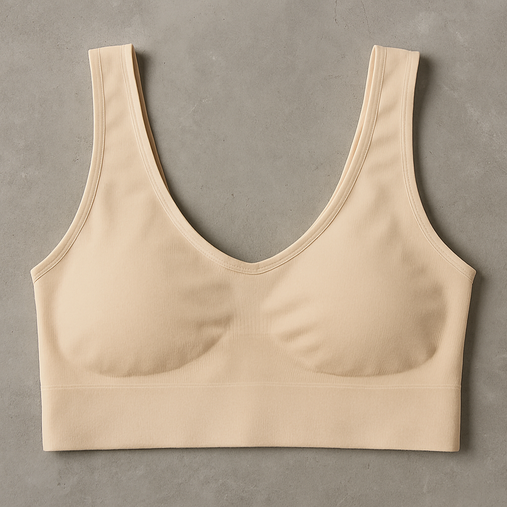 Ladies Air Bra – Soft Jersey Fabric, Plain Non-Padded Design, Comfortable &amp; Lightweight Everyday Wear Lingerie in Skin Color ( Stretchable Size ) image 0