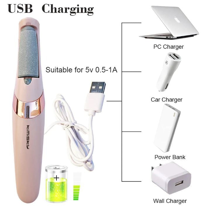 Rechargeable Electric Pedi Foot Filer – Effective Callus Remover for Soft, Smooth Feet image 2