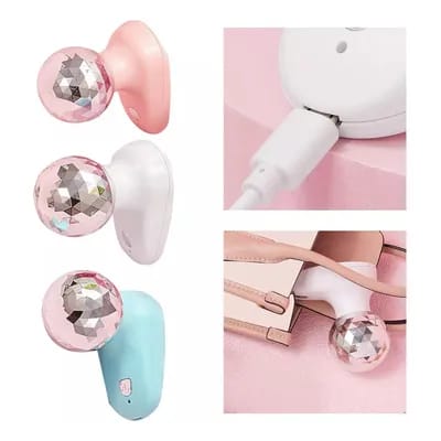 Pack Of 01 - Mini Massager – USB Rechargeable Handheld Device with 6 Vibration Levels for Muscle Relief &amp; Relaxation Random Colors image 0