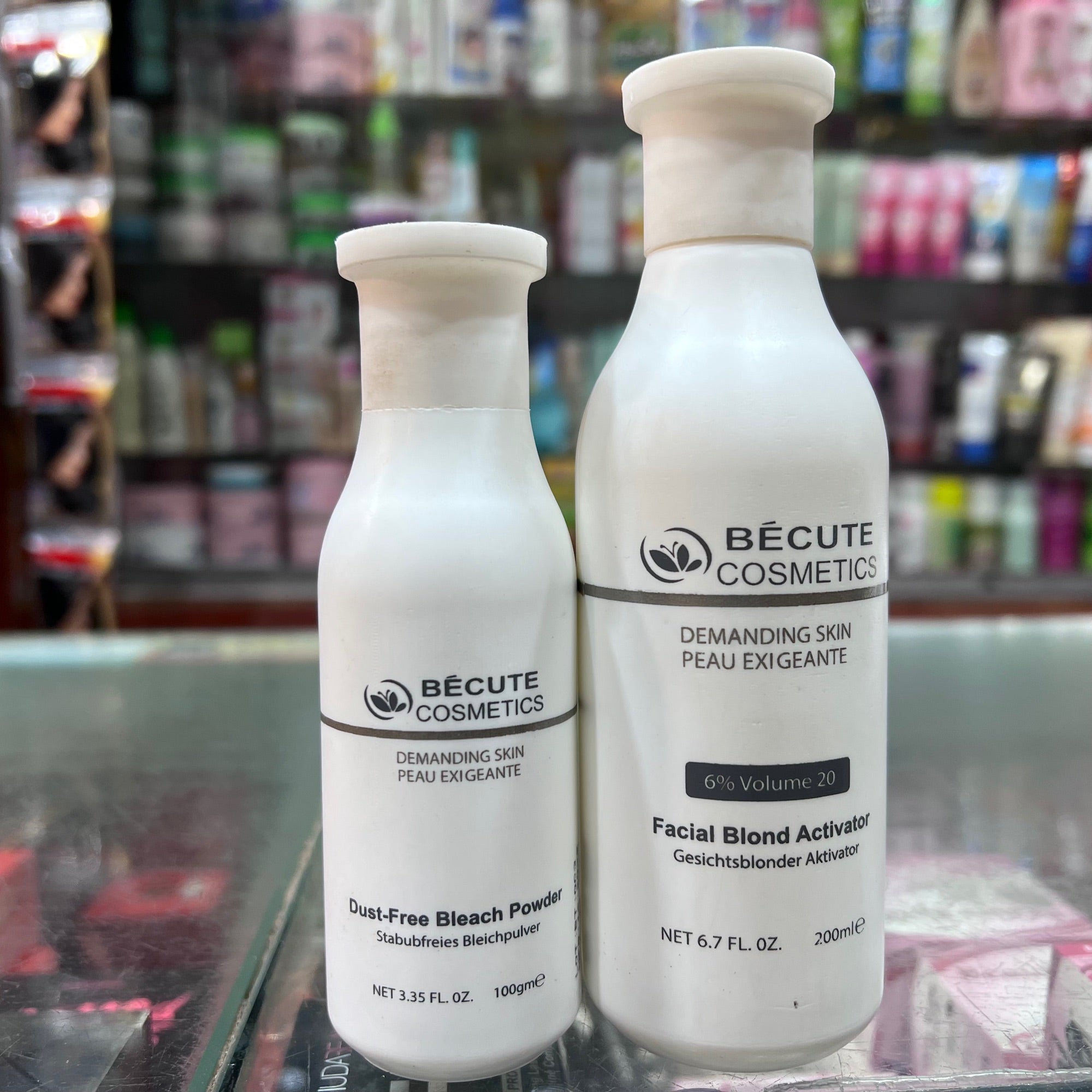 Becute skin polish set - Becute Bleach Powder &amp; Facial Blonde Activator (200ml) image 3
