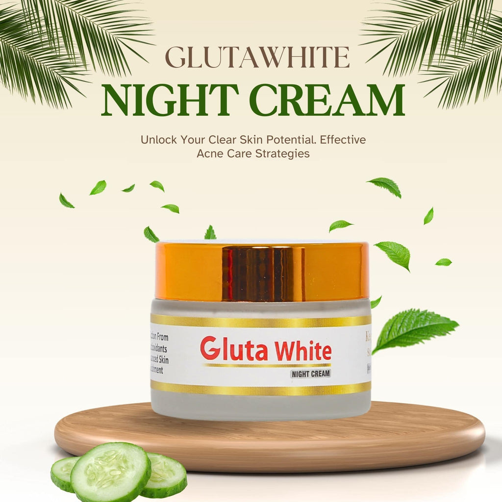 Gluta White Extreme Stronger Light Up And Anti-Aging Day &amp; Night Cream | 50gram image 3