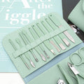 16-Piece Manicure &amp; Pedicure Kit – Premium Stainless Steel Nail Care Set for Hand, Foot &amp; Facial Grooming | Travel-Friendly Case Included | 16 Pcs Nail Care Set | Beauty Essentials Set ( Random Color ) image 0