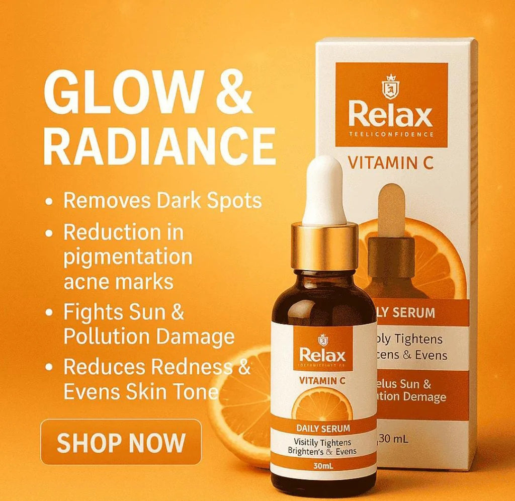 Relax Vitamin C Daily Face Serum – Brightening, Anti-Aging & Hydrating Formula For Healthy Radiant Skin (30ml) image 1