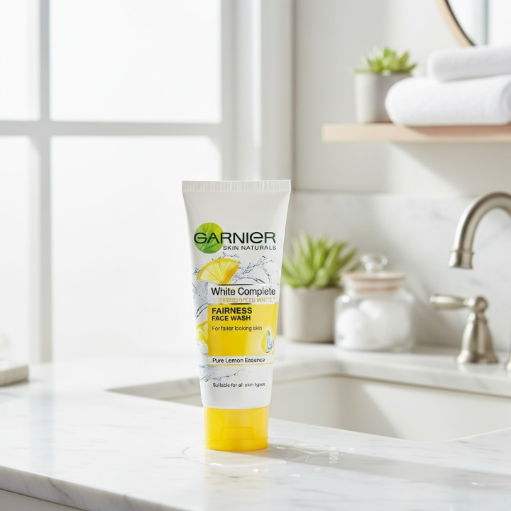 Garnier Pure Lemon Essence Face Wash – 100g Brightening Daily Cleanser for Fresh, Oil-Free &amp; Radiant Skin | Gentle Liquid Formula image 0