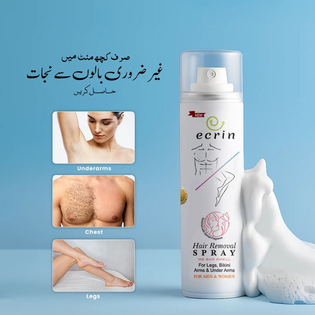 New Ecrin Hair Removal Foaming Spray - Advance Formula with Refreshing Fragrance (200ml) image 2