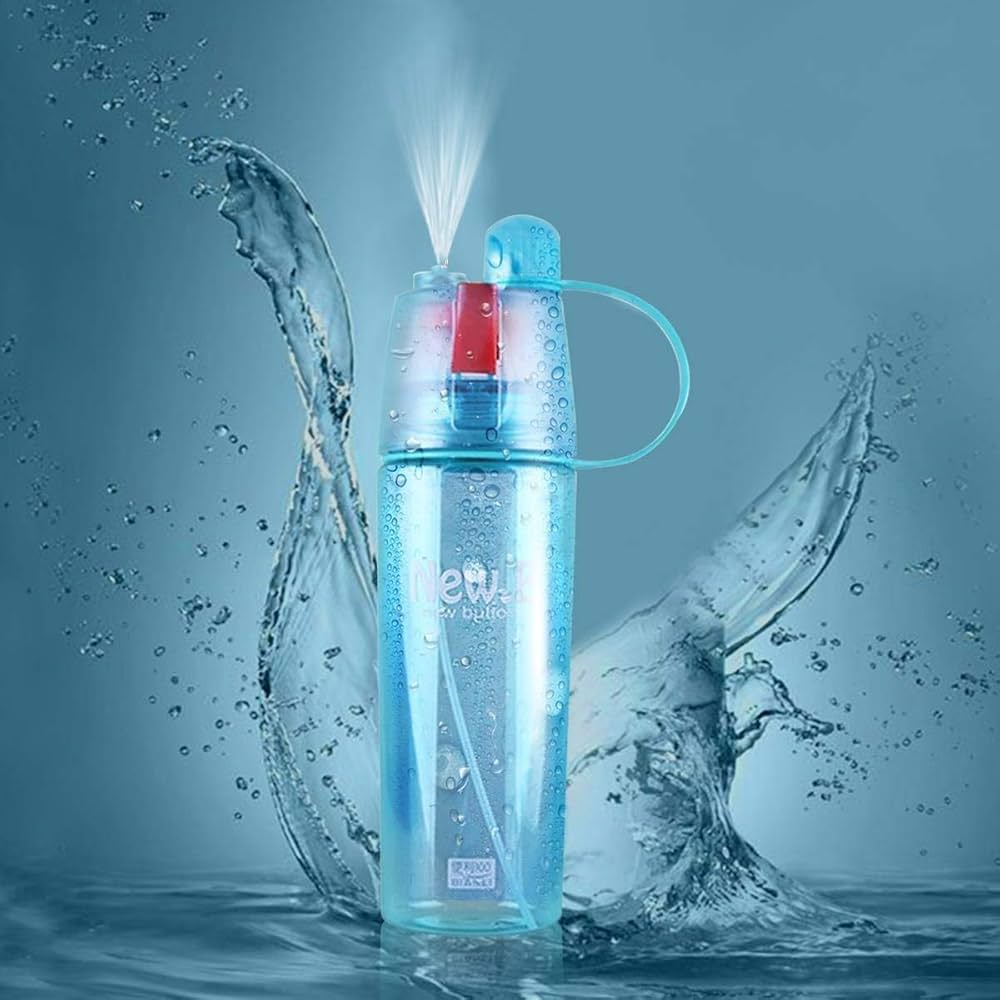 spray water bottle HydraMist Pro – Ultra-fine mist spray for skincare, cleaning, or gardening. GlowSpritz – Gentle hydration with a stylish touch for everyday refreshment -500ml (Random Color) image 2