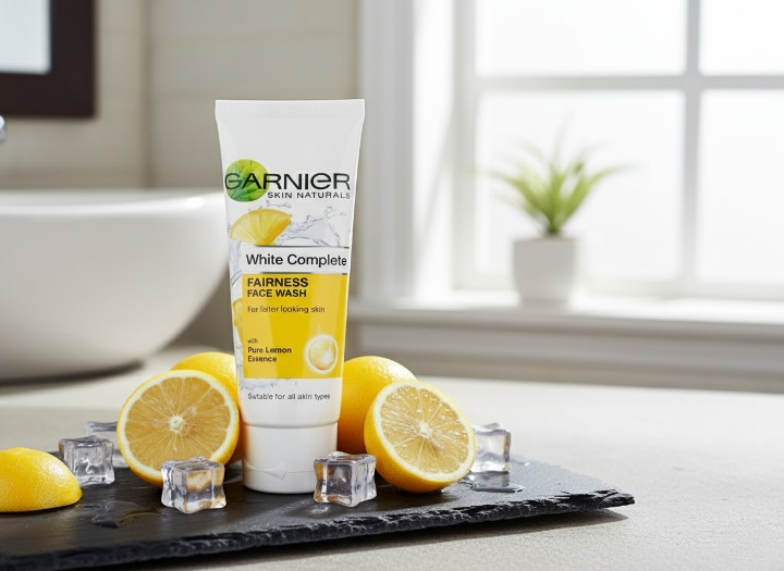 Garnier Pure Lemon Essence Face Wash – 100g Brightening Daily Cleanser for Fresh, Oil-Free &amp; Radiant Skin | Gentle Liquid Formula image 1