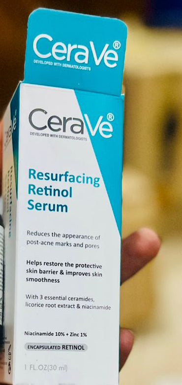 Resurfacing Retinol Facial Serum – Gentle Formula for Acne-Prone Skin, Pore Refining &amp; Texture Smoothing image 1