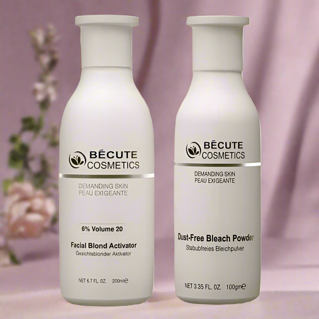 Becute skin polish set - Becute Bleach Powder &amp; Facial Blonde Activator (200ml) image 1