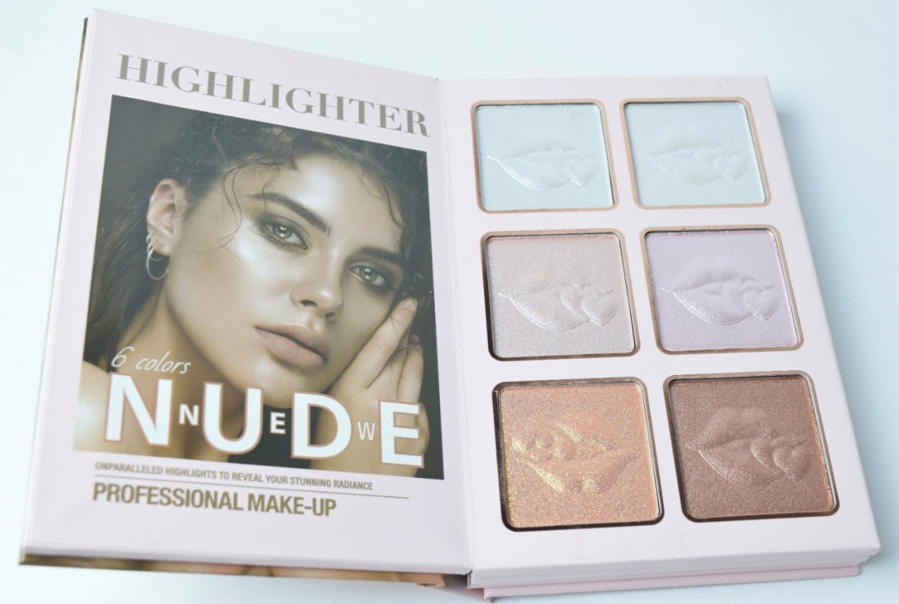 Uratm beauty 4 in 1 Professional Makeup Book Palette – All-in-One Eyeshadow, Eyebrow Powder, Concealer, Blusher &amp; Highlighter Kit image 1