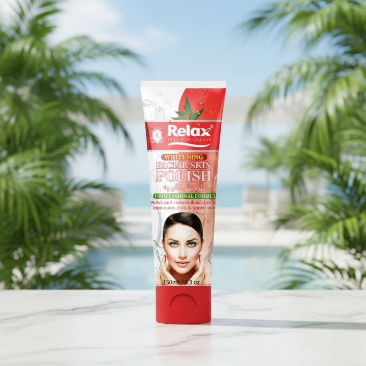 Relax Whitening Facial Skin Polish – Original Quality Brightening & Smoothing Formula for Clear, Radiant & Healthy-Looking Skin (150ml) image 2