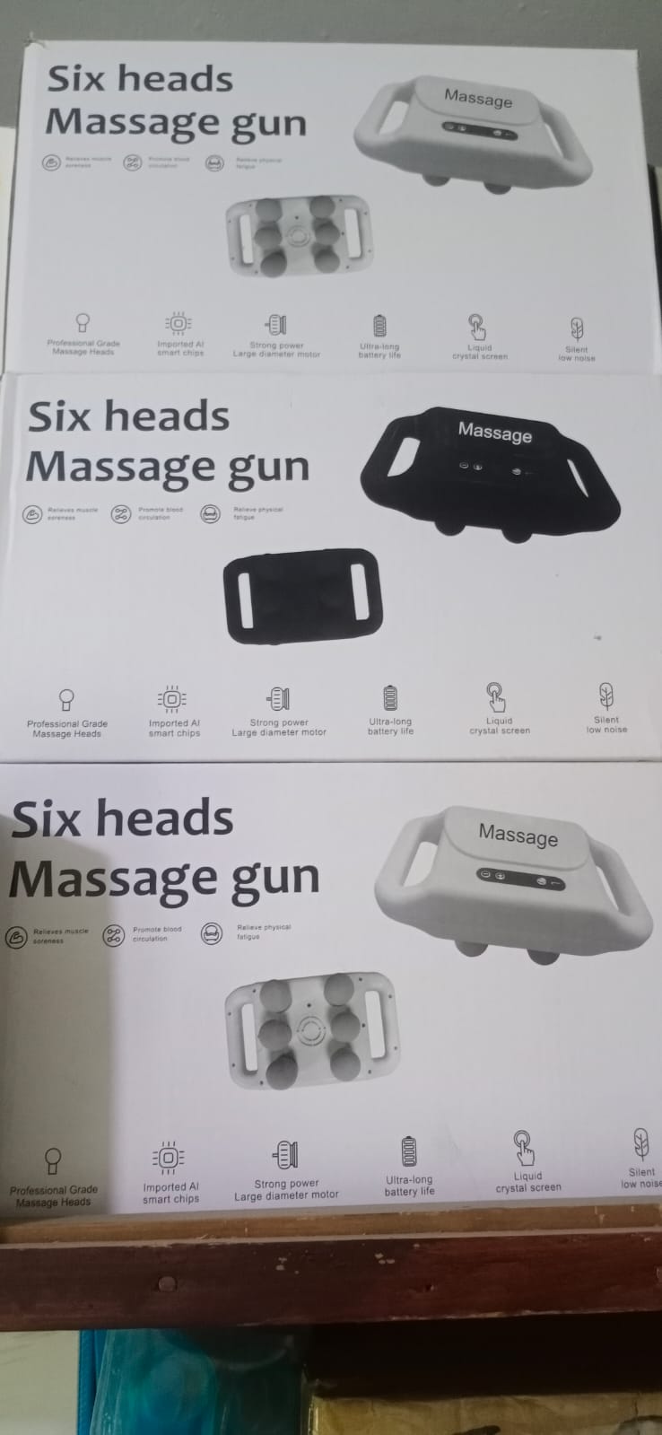 6 Head Deep Tissue Massage Gun – Muscle Relaxation &amp; Pain Relief Therapy Tool-Muscle Therapy Tool- Head Massager image 4