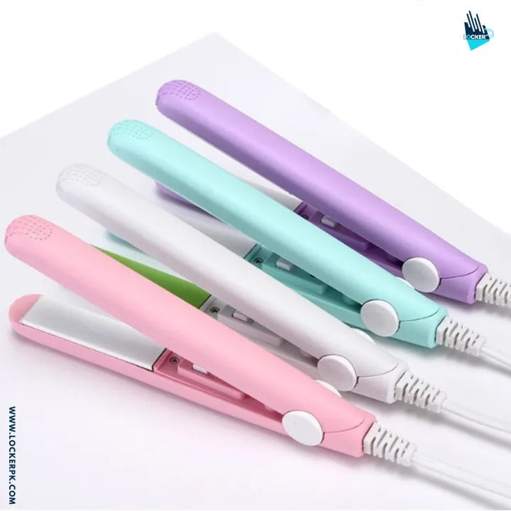 Mini Hair Straightener – Lightweight &amp; Portable Travel Styling Tool | Medium Heat | High/Low Speed Settings | Corded Electric | Multicolor | ABS Plastic image 4