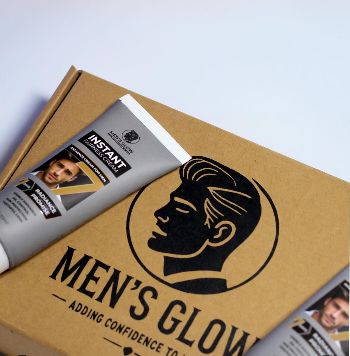 Men's Glow Facewash Bundle – Facewash + Whitening Cream Combo Set image 3