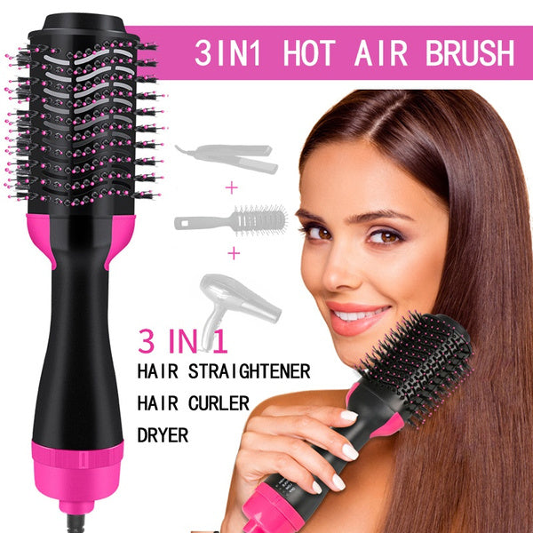 One Step 2 in 1 Hair Dryer &amp; Brush (Dryer + Styler) Brush for Fast Drying, Straightening, Curling image 1