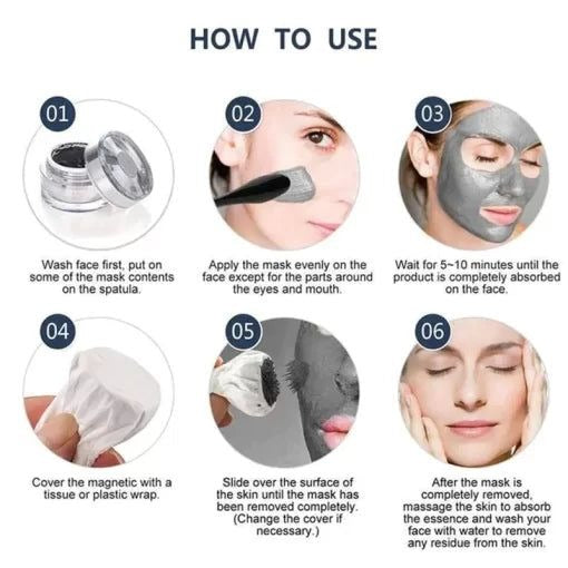 Magnetic Face Mask – Deep Cleansing, Detoxifying &amp; Revitalizing Skincare for Healthy, Youthful-Looking Skin image 3