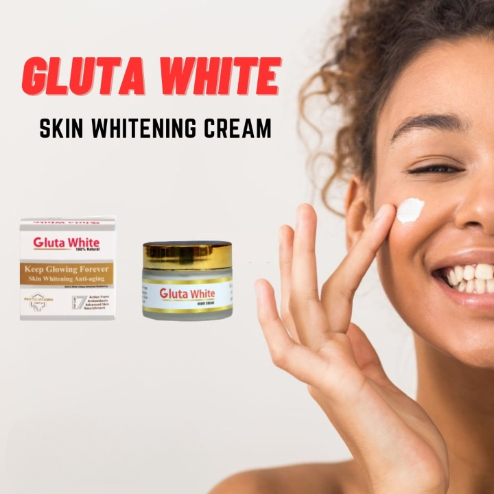 Gluta White Extreme Stronger Light Up And Anti-Aging Day &amp; Night Cream | 50gram image 1