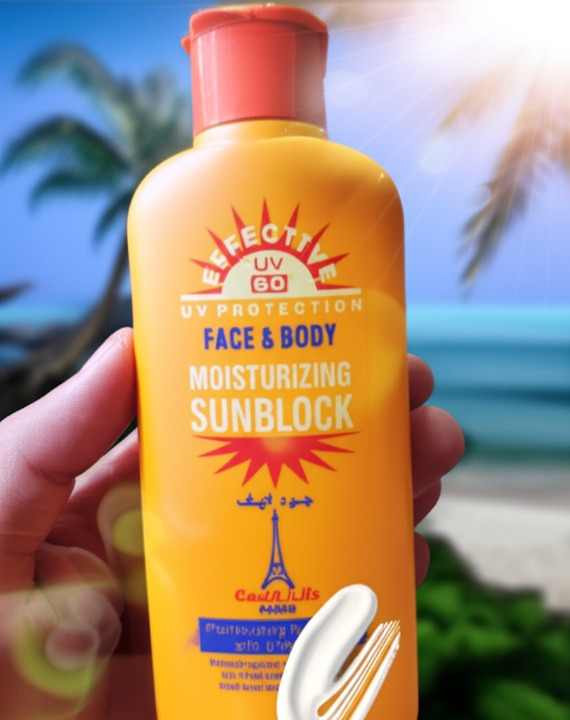 Good Life Paris SPF 60 Face &amp; Body Moisturizing Sunblock with Vitamin E – UV Protection Cream for Brighter, Softer, and Glowing Skin – Daily Use 200ml | Sunblock image 1