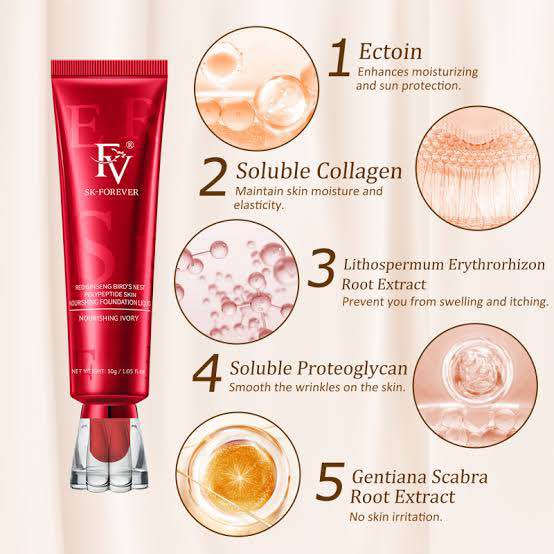 FV Foundation, Oil Absorb   Liquid Foundation | Best Tube Foundation 30g image 2