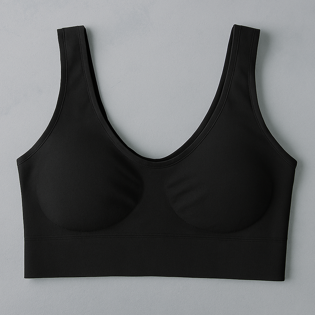 Ladies Air Bra – Soft Jersey Fabric, Plain Non-Padded Design, Comfortable &amp; Lightweight Everyday Wear Lingerie in Black Color (Stretchable Size) image 2