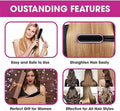 HQT-909B Electric Hair Straightening &amp; Curling Comb/Brush - Dual-Purpose Professional Hair Styler, Non-Damaging Splint, | 2 in 1 Hair Straightener | ( Random Color ) image 0
