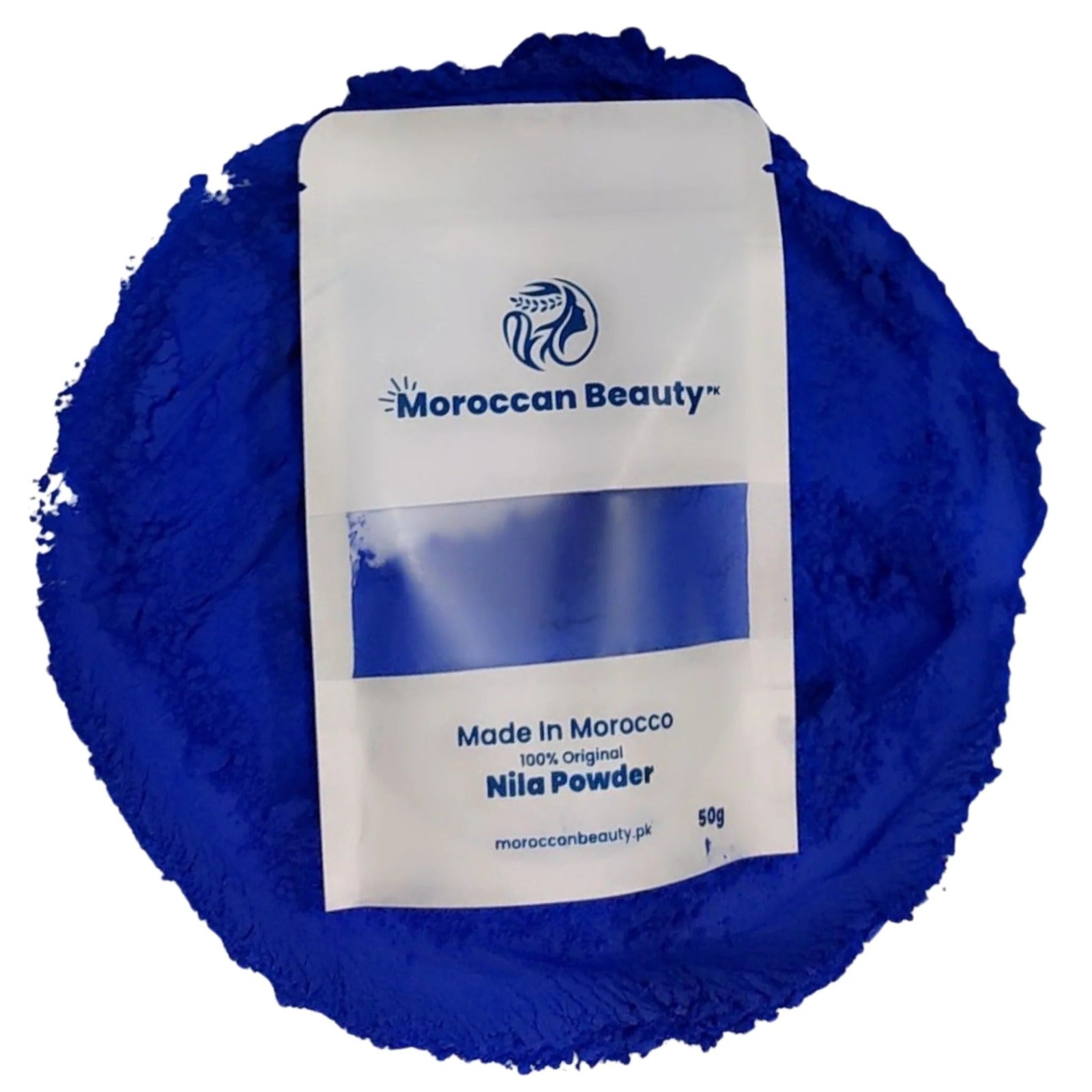 Moroccan Beauty Nila Powder | Blue Nila Skin Whitening Powder 50g | Best Quality Nila Powder image 1