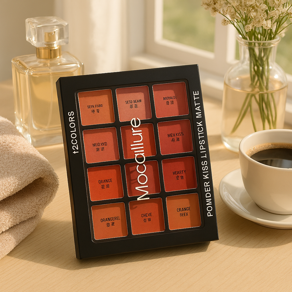 Mocallure 12-Color Lip Palette / Long-Lasting Professional Lip Kit for Every Mood image 1