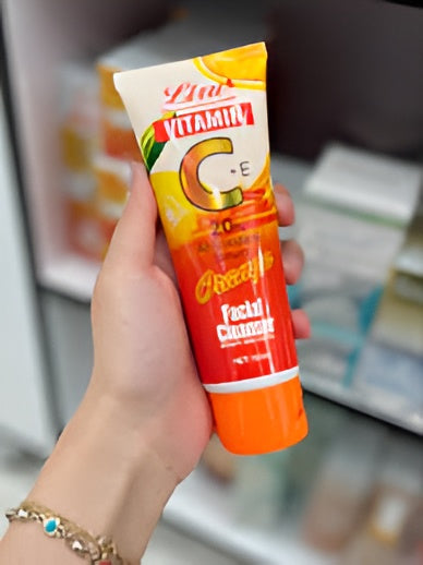 Liru Orange Facial Cleanser 120ml | Professional Care with Vitamin C+E &amp; Orange Extract for Brightening, Deep Cleansing &amp; Daily Skincare image 0