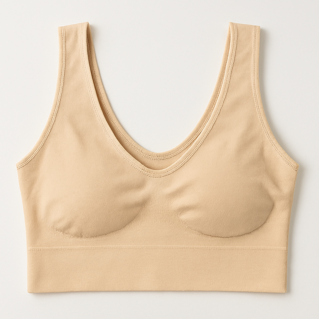 Ladies Air Bra – Soft Jersey Fabric, Plain Non-Padded Design, Comfortable &amp; Lightweight Everyday Wear Lingerie in Skin Color ( Stretchable Size ) image 3
