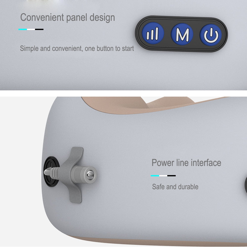 U Shaped Pillow Neck Massager USB Charging Portable Neck Shoulder Cervical Relaxing Massager Protector Outdoor Home Car image 0