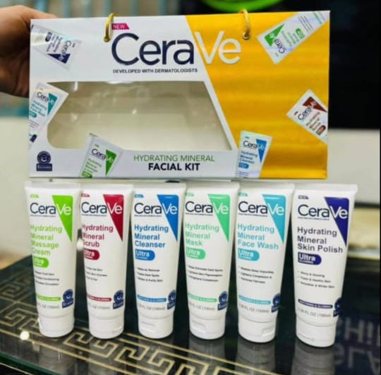 Pack of 06 CeraVe Hydrating Mineral Facial Kit | Best Quality Hydrating Mineral Facial Kit image 3