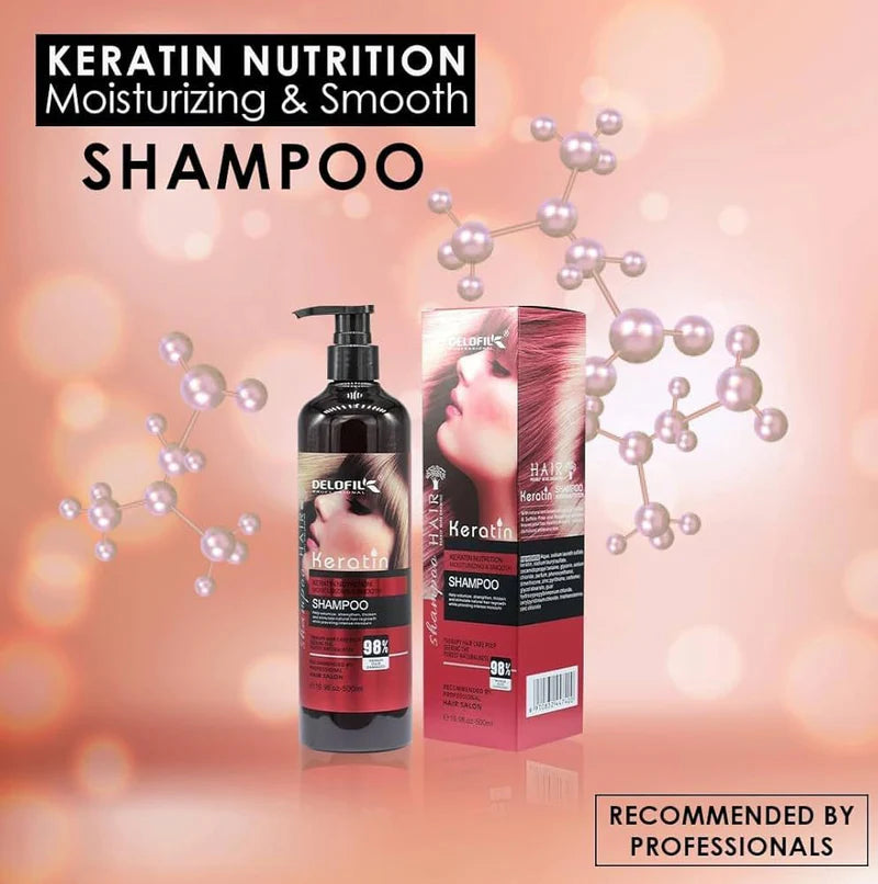 Wellice Hair Salon Keratin Essence and Collagen Shampoo - 800g image 0